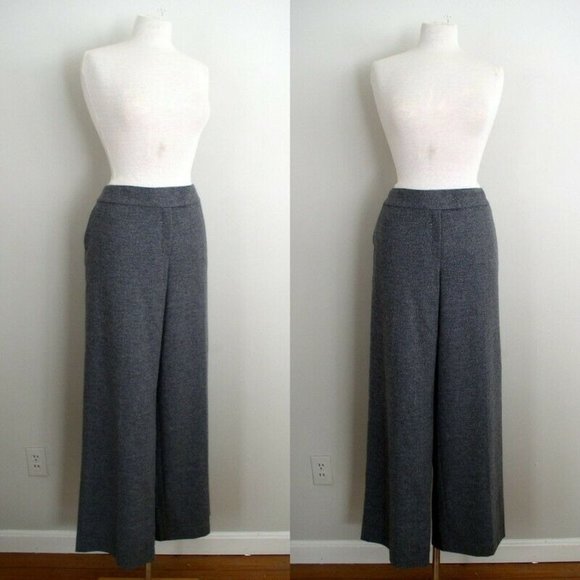 Escada Womens Hose Pant Herringbone Wool Trousers